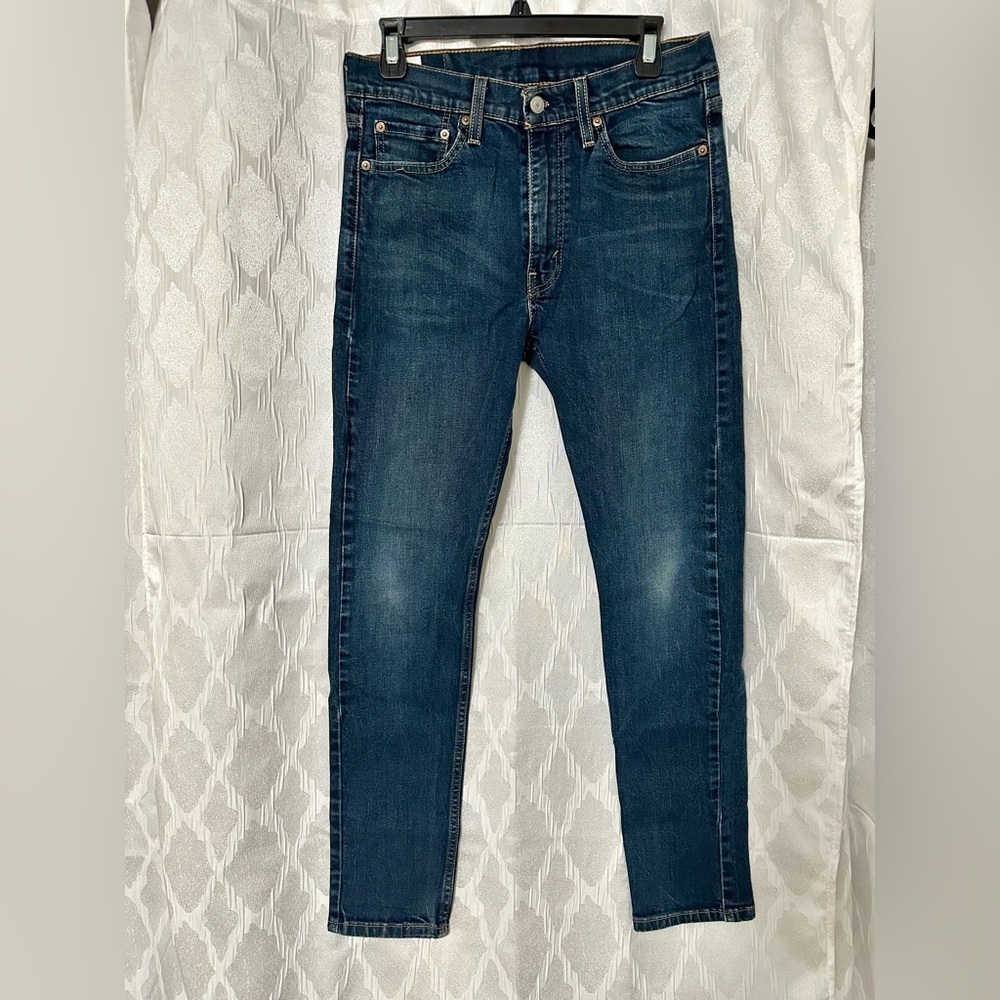 Levi's Dark Blue 510™ SKINNY FIT MEN'S JEANS - Picture 7 of 12